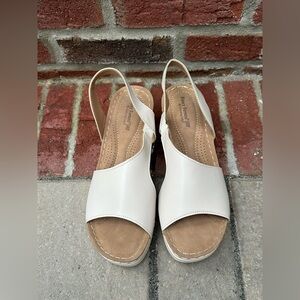 Henry Ferrera Comfort 70 Wedge Sandals | Size 10 | Beige